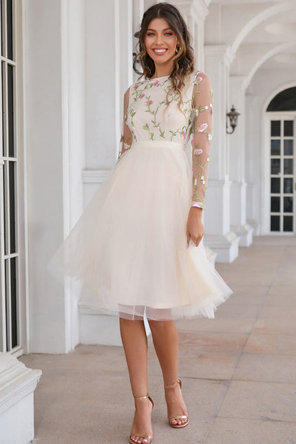 Robe Dentelle Éclat De Fleurs - gallery 2