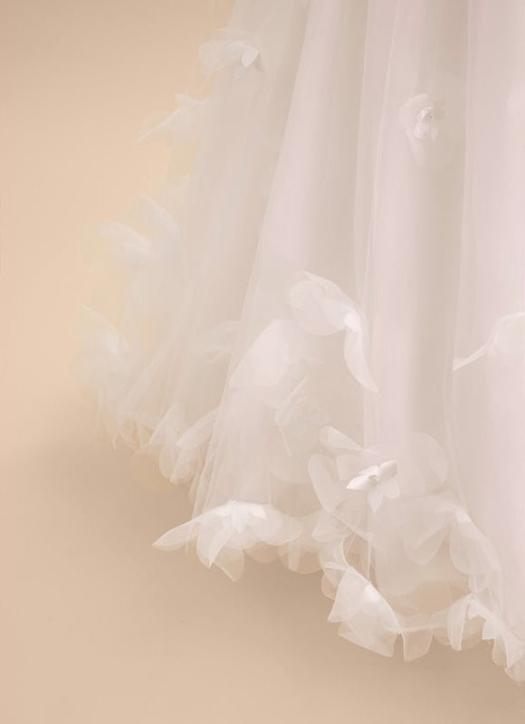 Robe Dentelle Tulle Floral Rose - gallery 8