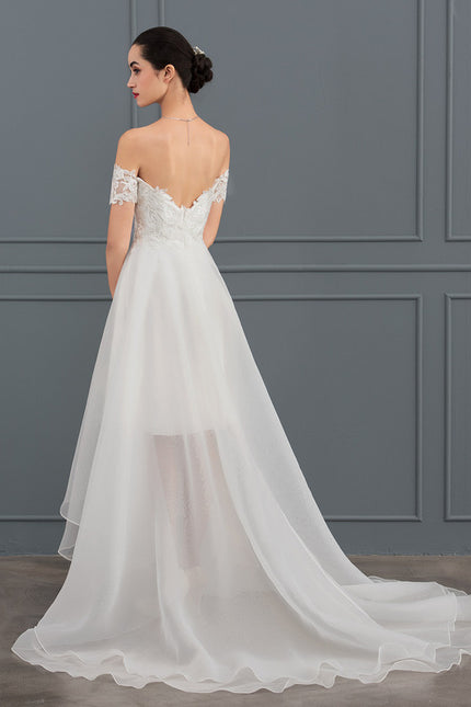Robe Dentelle Organza Étoilée - gallery 4