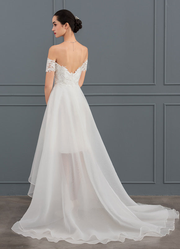 Robe Dentelle Organza Étoilée - gallery 4