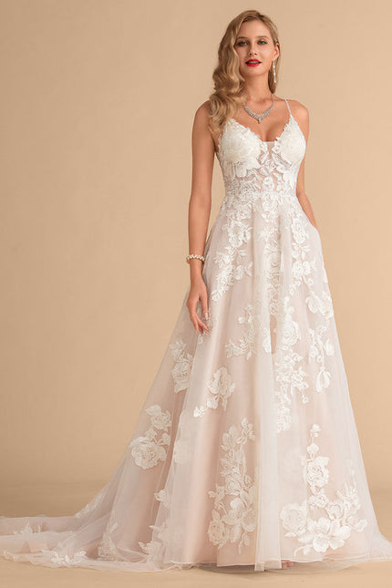 Robe Longue Ecru Dentelle - gallery 6