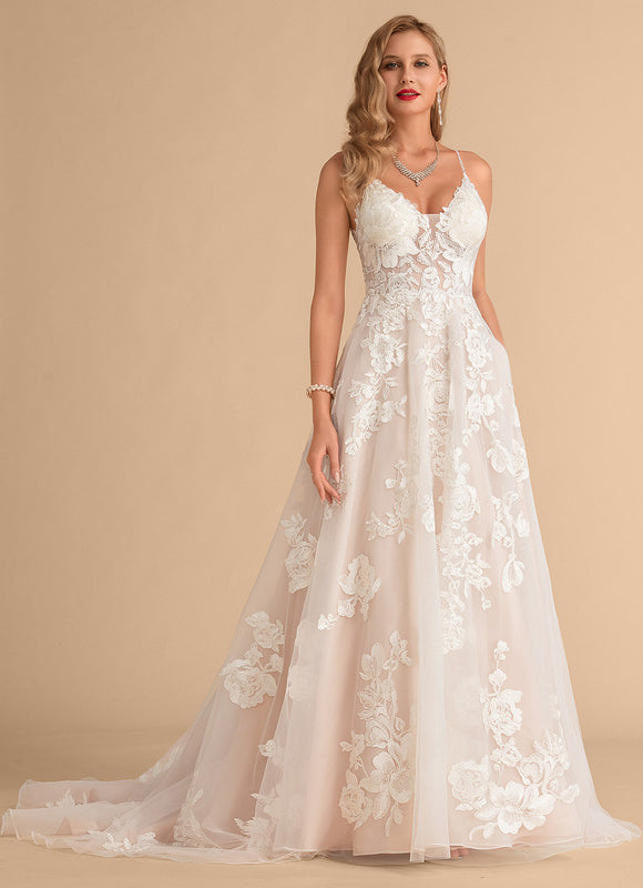 Robe Longue Ecru Dentelle - gallery 6