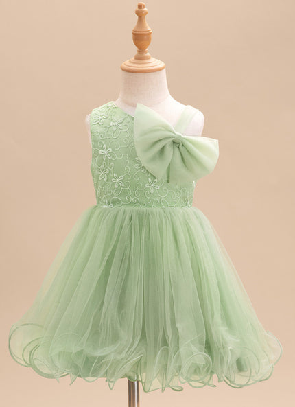Robe Dentelle Tulle Vert Pastel