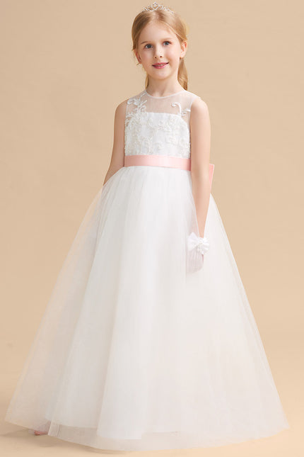 Robe Dentelle Enfant Tulle Luxe - gallery 4