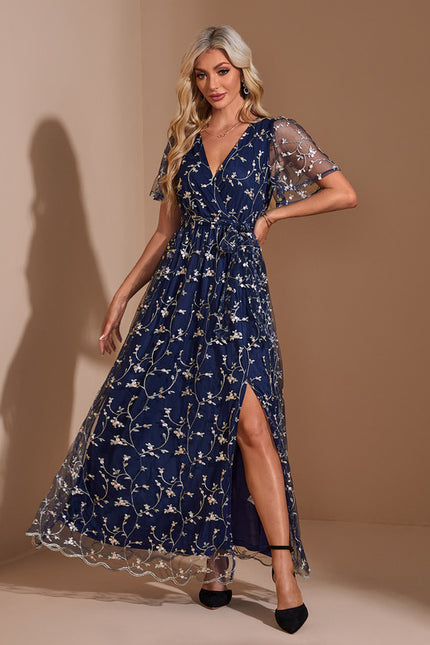Robe Dentelle Maxi Florale - gallery 4