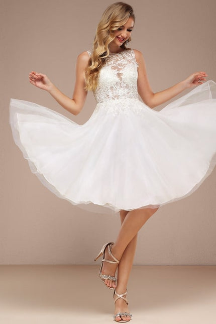 Robe Dentelle Tulle Sophistiquée - gallery 3