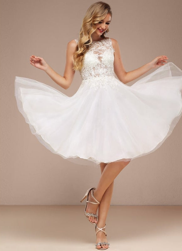 Robe Dentelle Tulle Sophistiquée - gallery 3