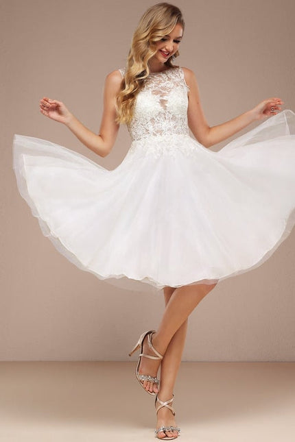 Robe Dentelle Tulle Sophistiquée - gallery 3