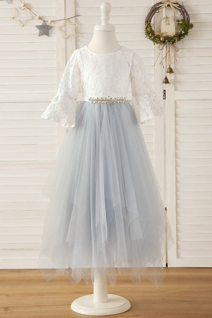 Robe Blanche Manche Longue Dentelle