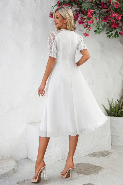 Robe Dentelle Midi Élégante - gallery 3