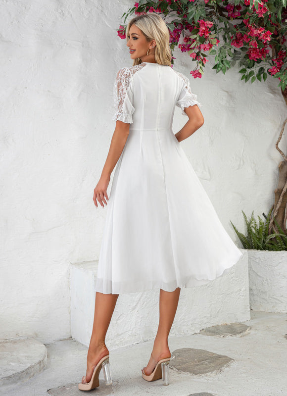 Robe Dentelle Midi Élégante - gallery 3