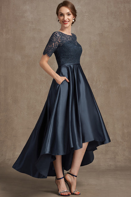 Robe De Soirée Soie Et Dentelle