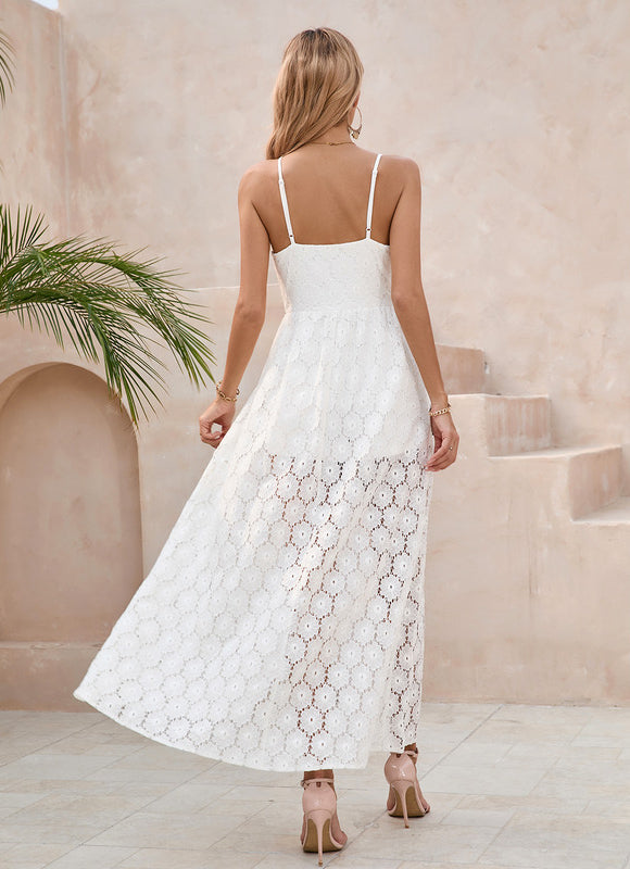 Robe Longue Dos Nu Dentelle - gallery 4