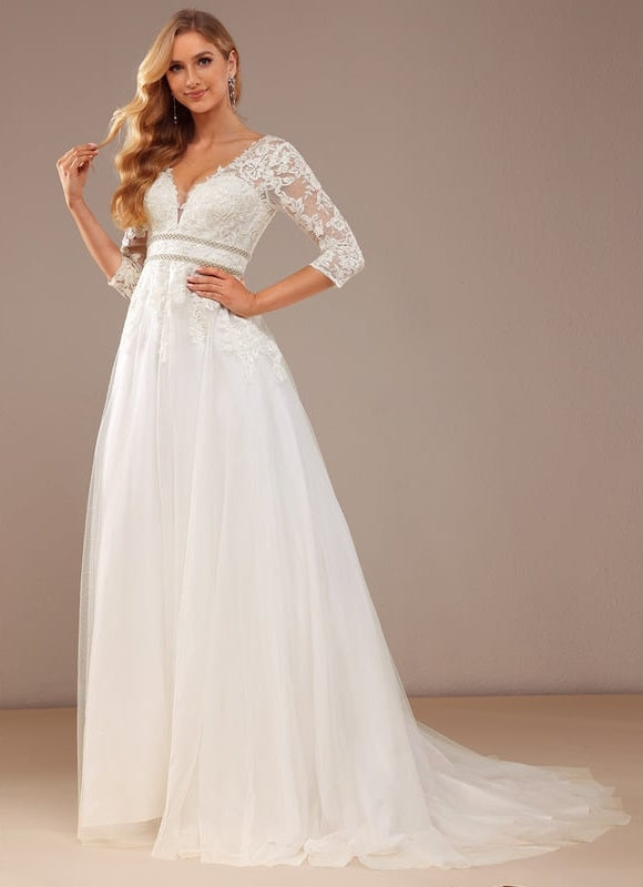 Robe Dentelle Élégance Tulle Dentelle - gallery 6