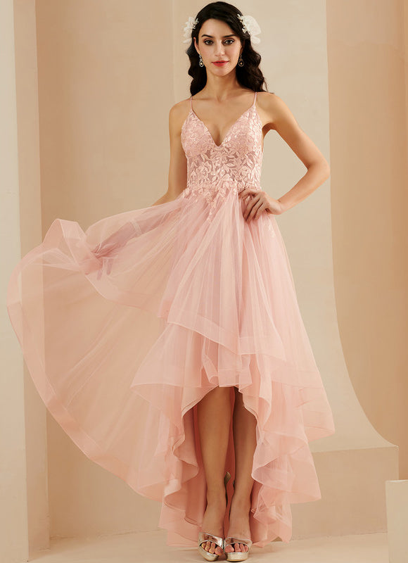 Robe Dentelle Rose Pastel - gallery 2