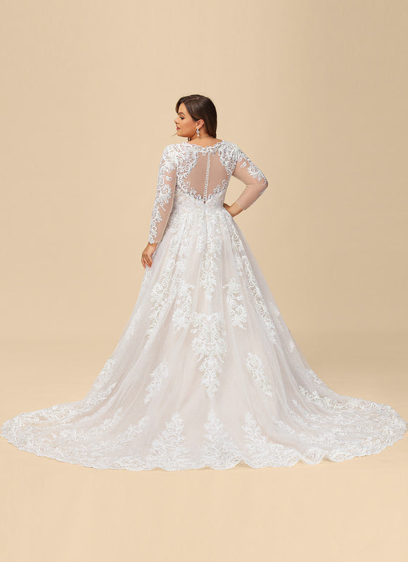 Robe Dentelle Mi-Longue Dentelle - gallery 9