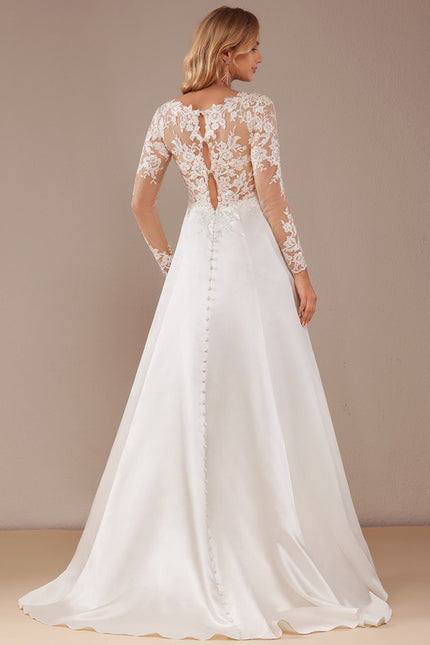 Robe Dentelle Satinée Raffinée - gallery 6
