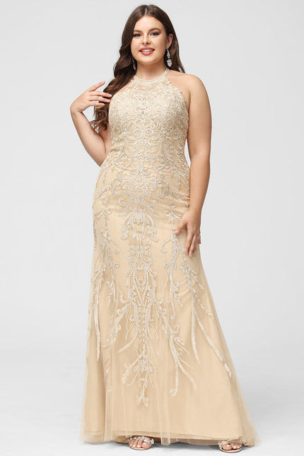 Robe Dentelle Sirène Écrue - gallery 4