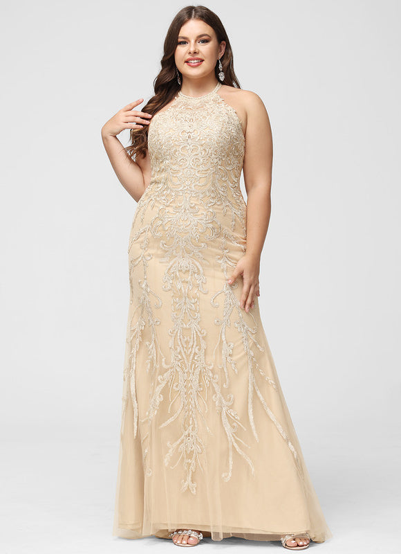 Robe Dentelle Sirène Écrue - gallery 4