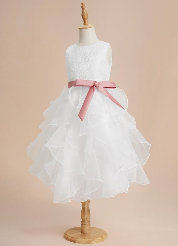 Robe Dentelle Cérémonie Enfantine - gallery 3
