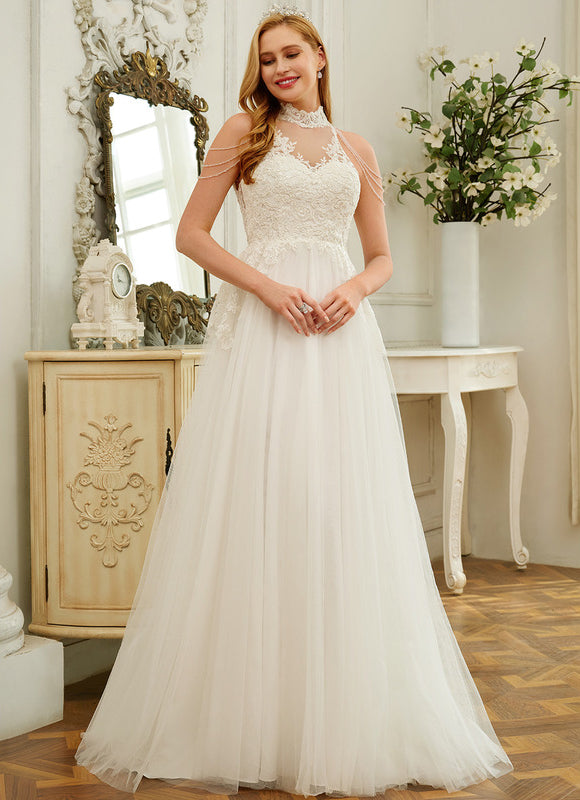 Robe Dentelle Nuptiale Ethérée - gallery 1