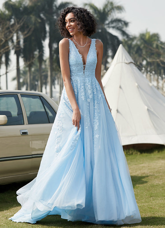 Robe Dentelle Azur Délicate - gallery 7