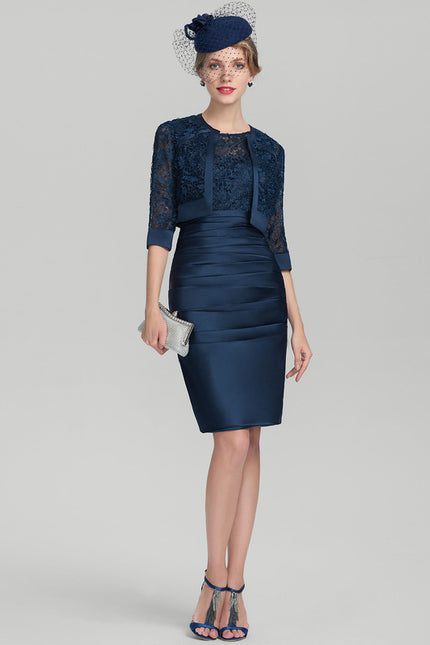 Robe Dentelle Chic Marine - gallery 5