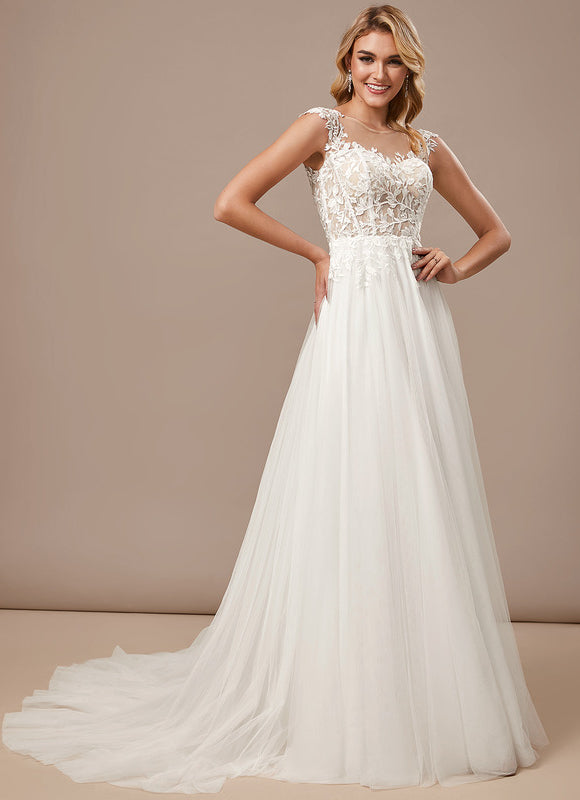 Robe Mariee Traine Dentelle - gallery 1