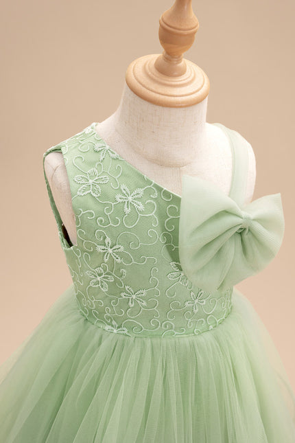 Robe Dentelle Tulle Vert Pastel - gallery 6