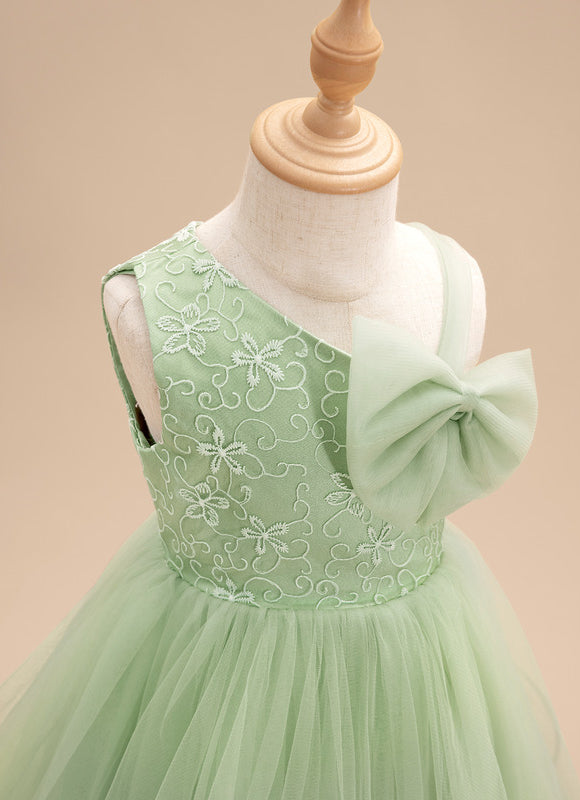 Robe Dentelle Tulle Vert Pastel - gallery 6