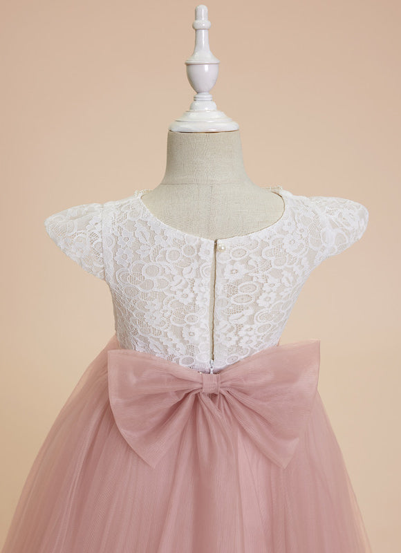 Robe Dentelle Tulle Perlée - gallery 1