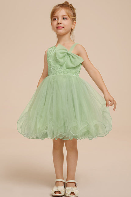 Robe Dentelle Tulle Vert Pastel - gallery 1