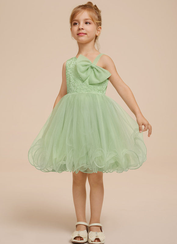 Robe Dentelle Tulle Vert Pastel - gallery 1