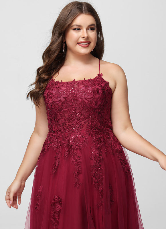 Robe Dentelle Longue Bordeaux Élégante - gallery 9
