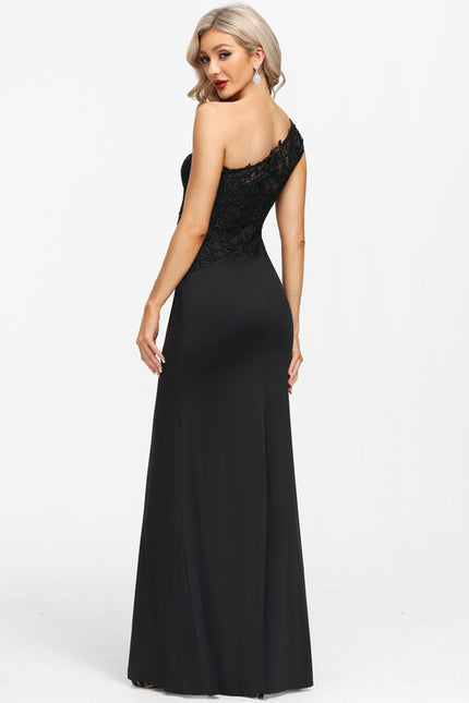 Robe Dentelle Asymétrique Soirée - gallery 5