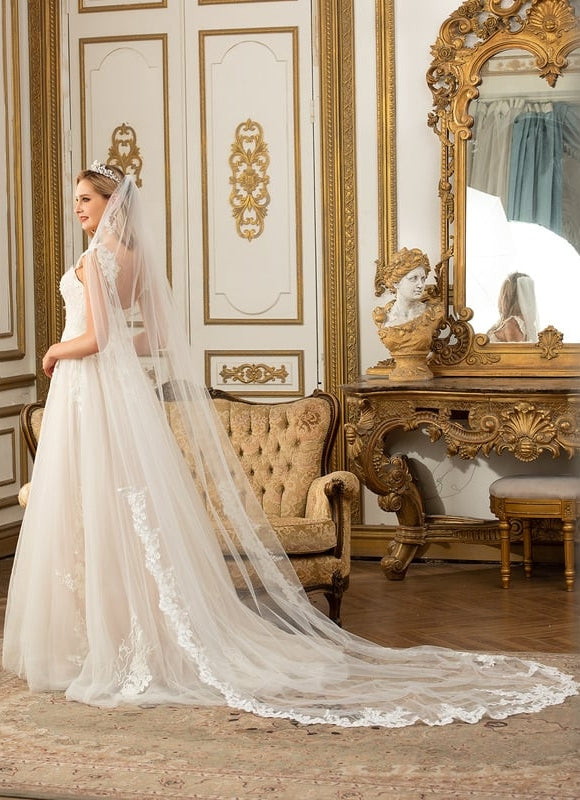 Robe Dentelle Éthérée Florale - gallery 8