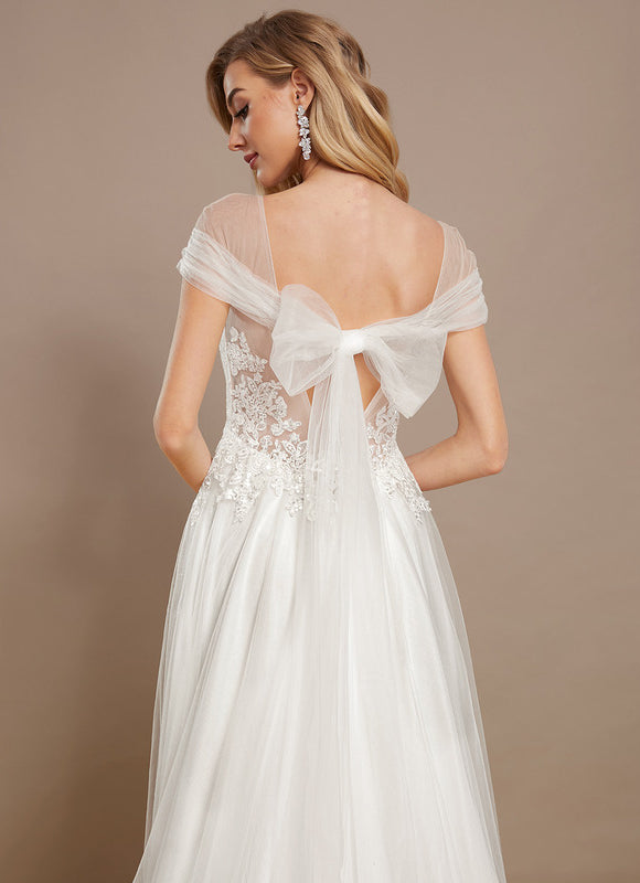 Robe Blanche Dos Nu Dentelle - gallery 4