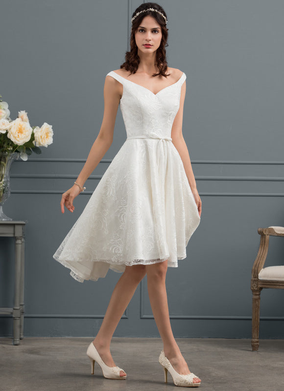 Robe Dentelle Aline Écrue - gallery 3