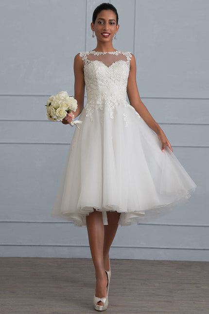 Robe Dentelle Tulle Éthéré - gallery 1