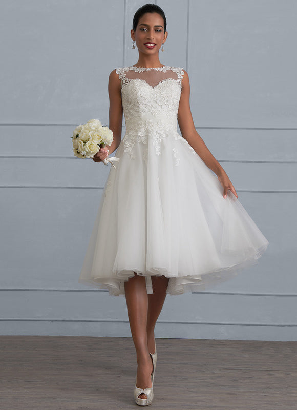 Robe Dentelle Tulle Éthéré - gallery 1