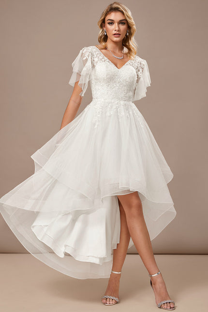 Robe Blanche Voile Et Dentelle