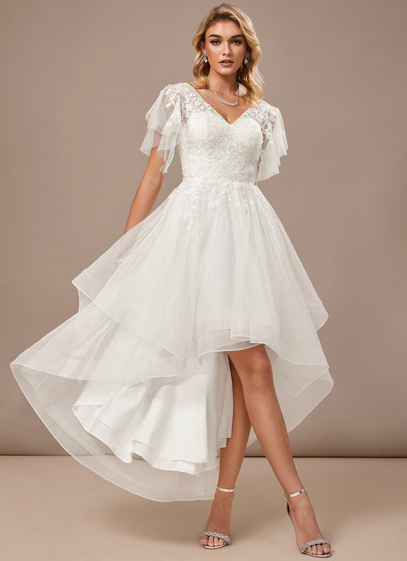 Robe Blanche Voile Et Dentelle