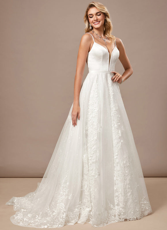 Robe Dentelle Perlée - gallery 3