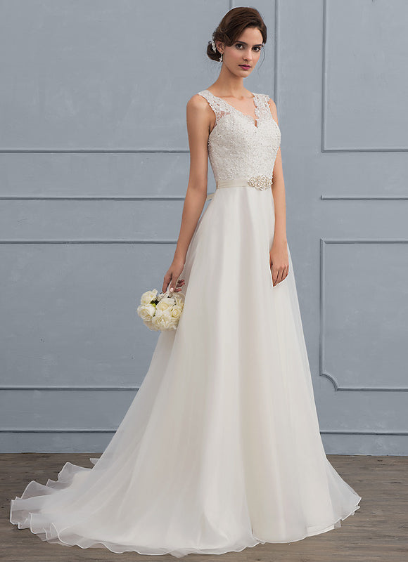 Robe Dentelle Flottante Élégante - gallery 3