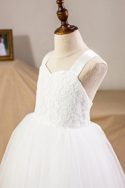 Robe Dentelle Tulle Satinée - gallery 3