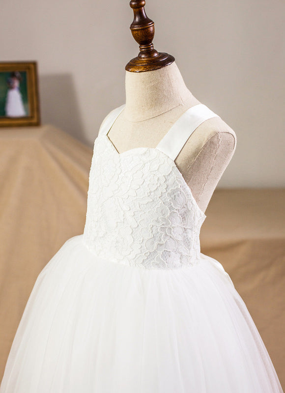 Robe Dentelle Tulle Satinée - gallery 3