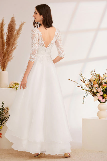 Robe De Ceremonie Grande Taille Dentelle - gallery 3