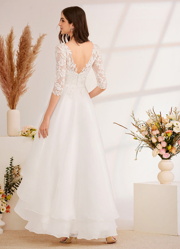 Robe De Ceremonie Grande Taille Dentelle - gallery 3