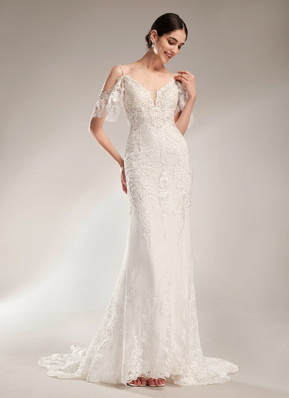 Robe Dentelle Sirène Élégante