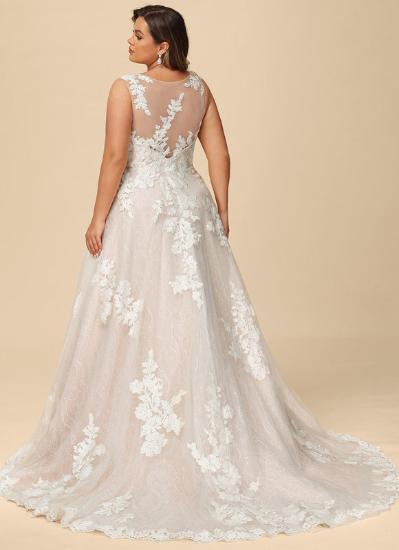 Robe Dentelle Éblouissante Florale - gallery 6